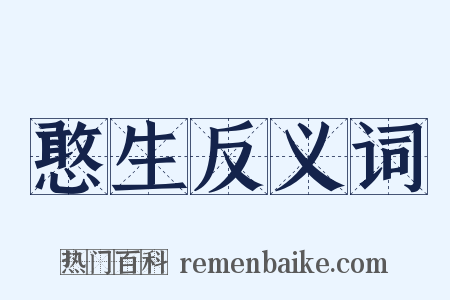 憨生反义词是什么意思的图片